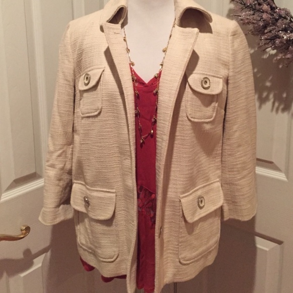 Brand new off white cotton jacket